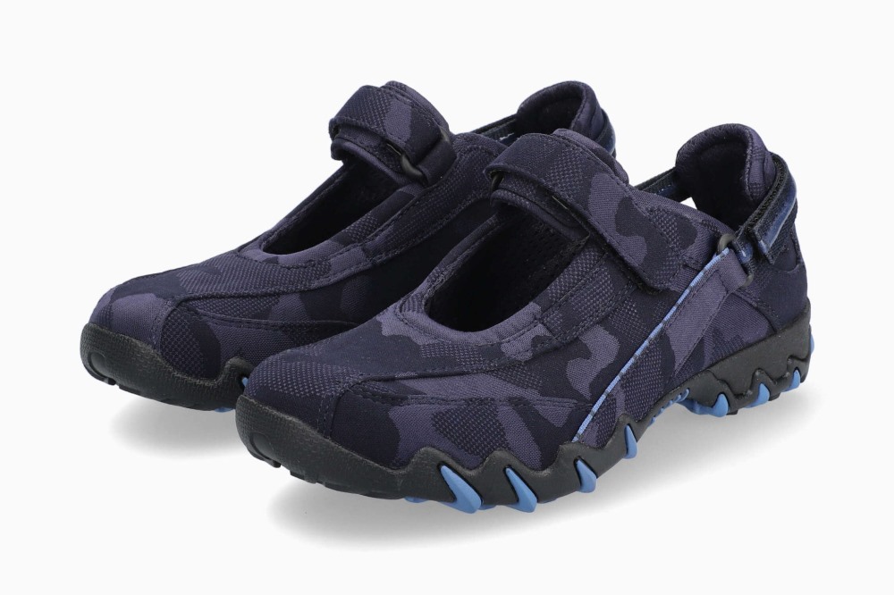 Mephisto Allrounder Niro Print - Petrol Blue
